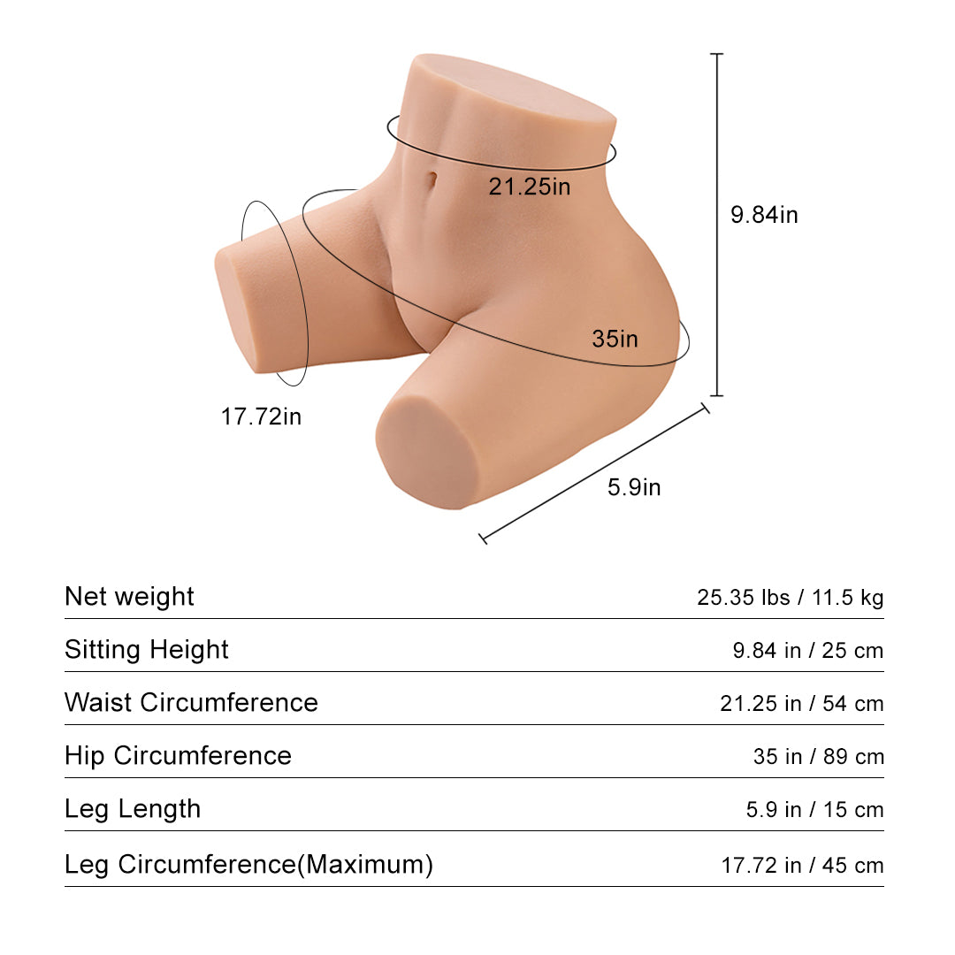 Lulu Doll Realistic Vagina, Ass Masturbator 27.55 lbs