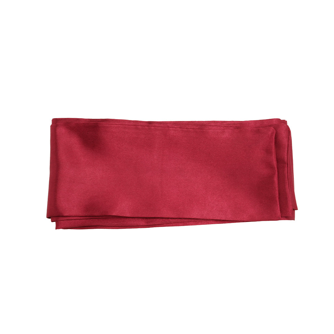 Red satin luxury eye mask blindfold material