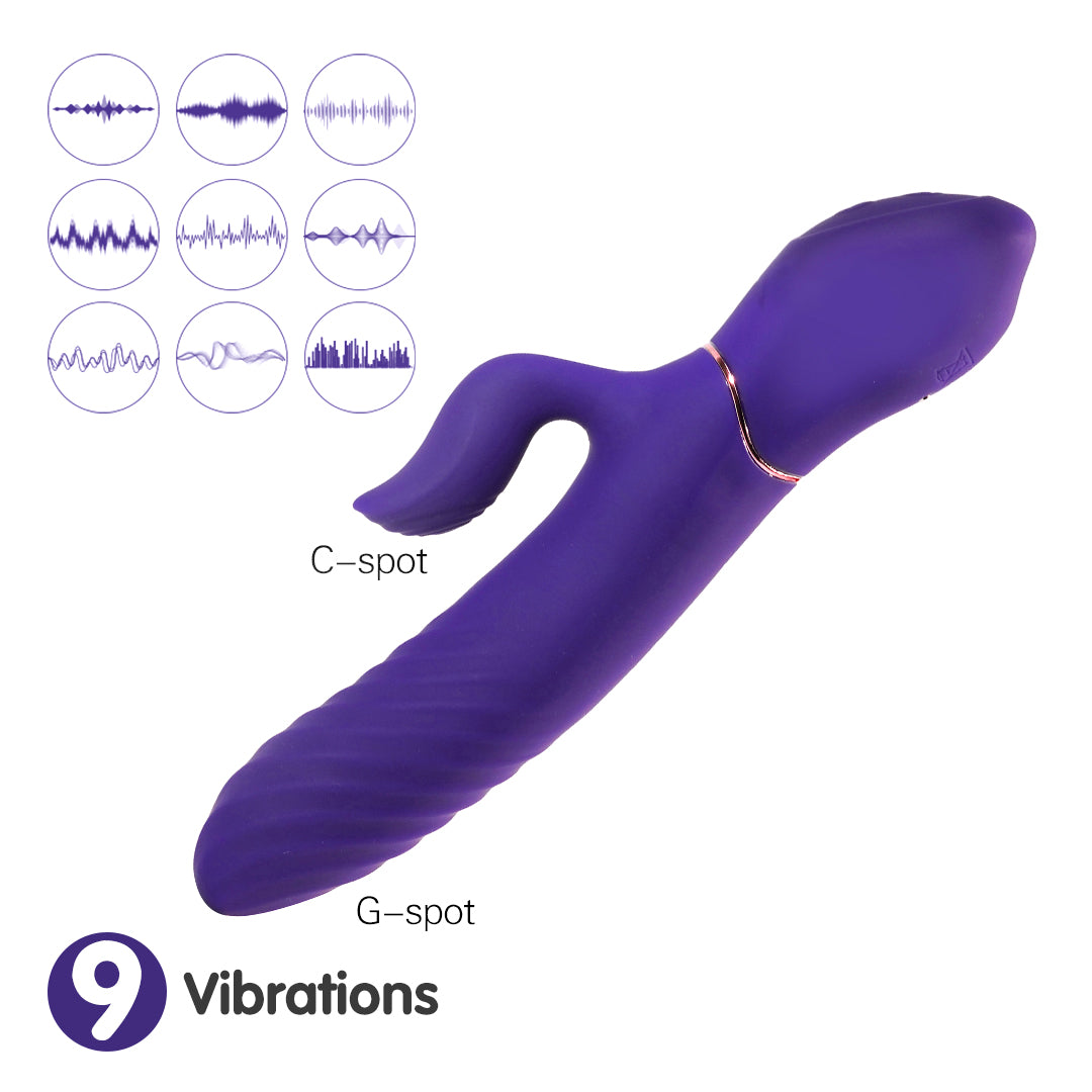 Lighters Rechargeable Thrusting Rabbit Vibrator