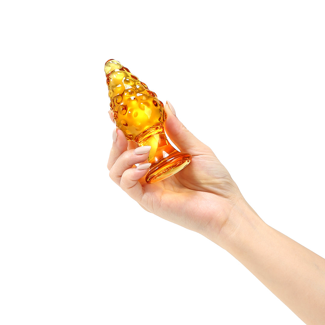 Pinecone Glass Butt Plug 4 Inch