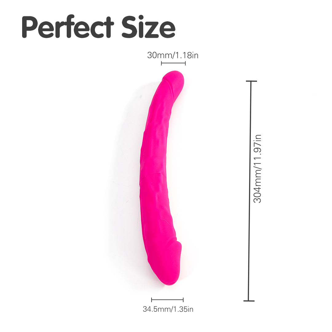 King 3-Double-Ended 12-inch Vibrating Dildo