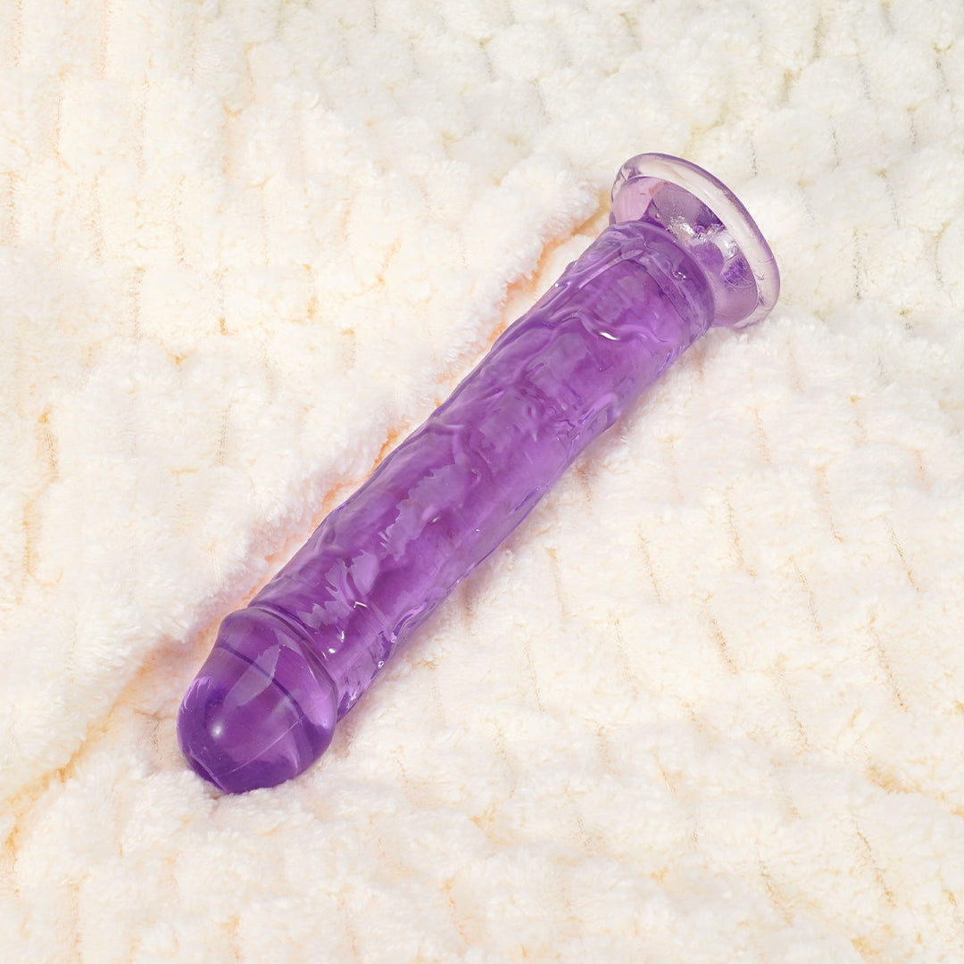 Purple Lesfer Dildo with Suction Cup for hands-free fun