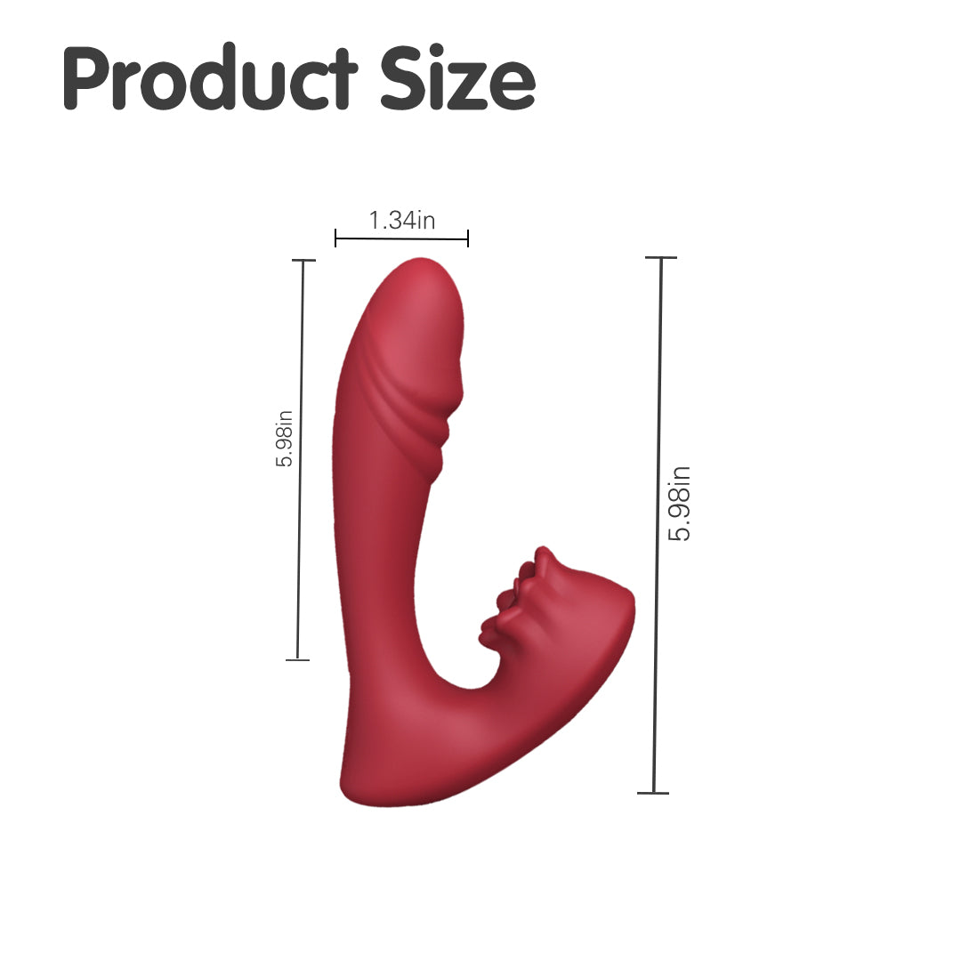 Forest Rain Vibrator - Product Size