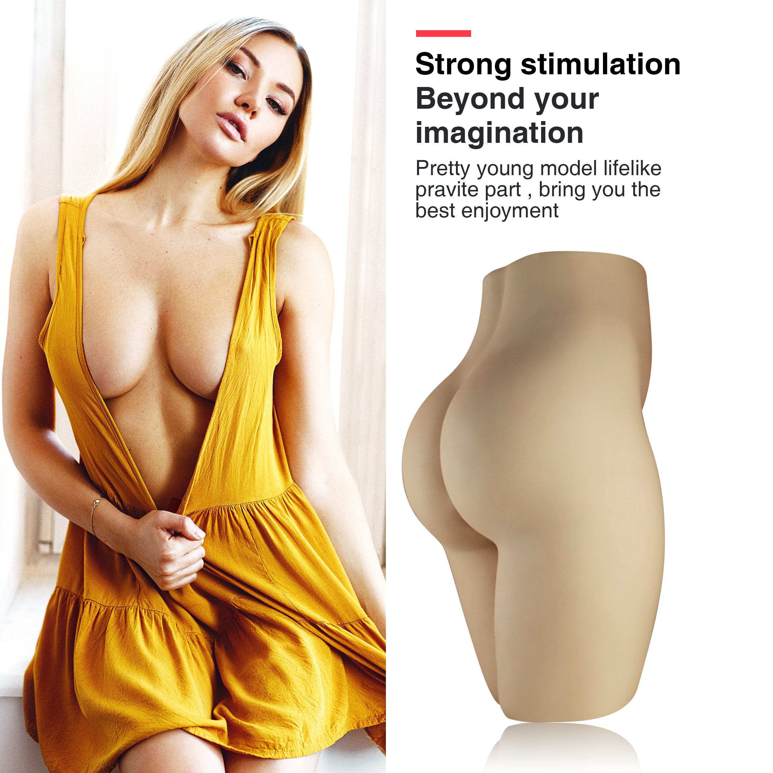 Anabel Doll Realistic Ass Masturbator with attractive model