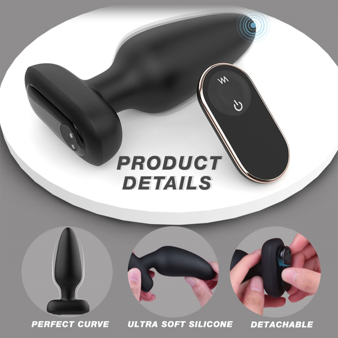 Visual Rivet - RCT Rechargeable Remote Control Vibrating Butt Plug