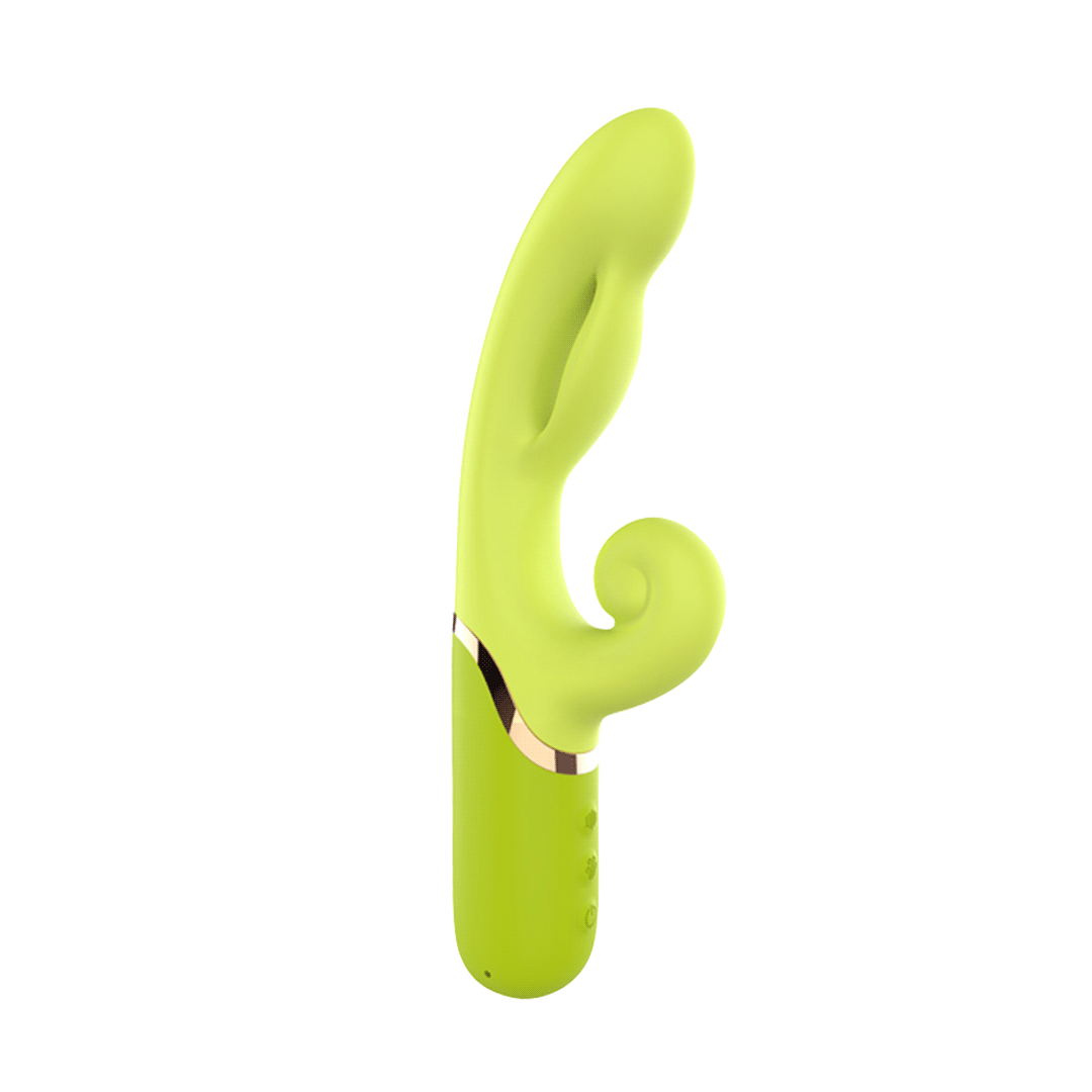 Green Forest Inflatable Rechargeable G-Spot & Clitoral Rabbit Vibrator