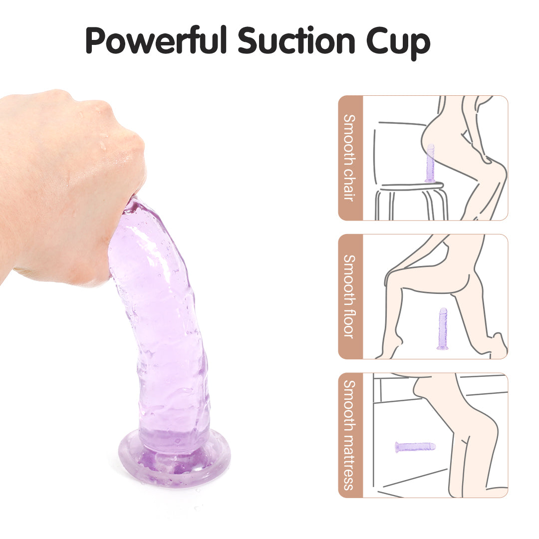 Lesfer Dildo - Powerful Suction Cup, hands-free fun