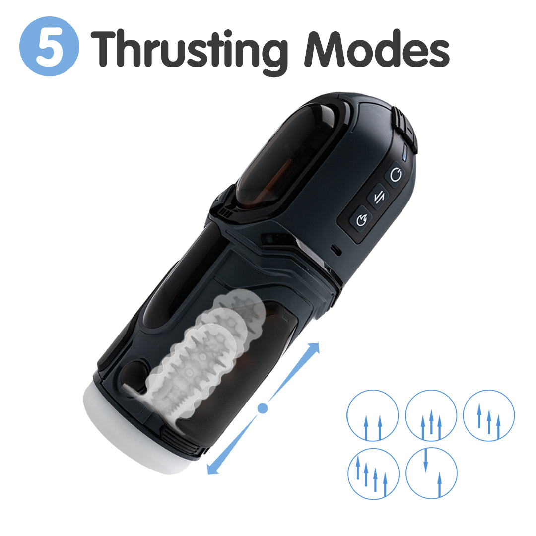 Enchantress Telescopic Vibrating Heated Male Masturbator