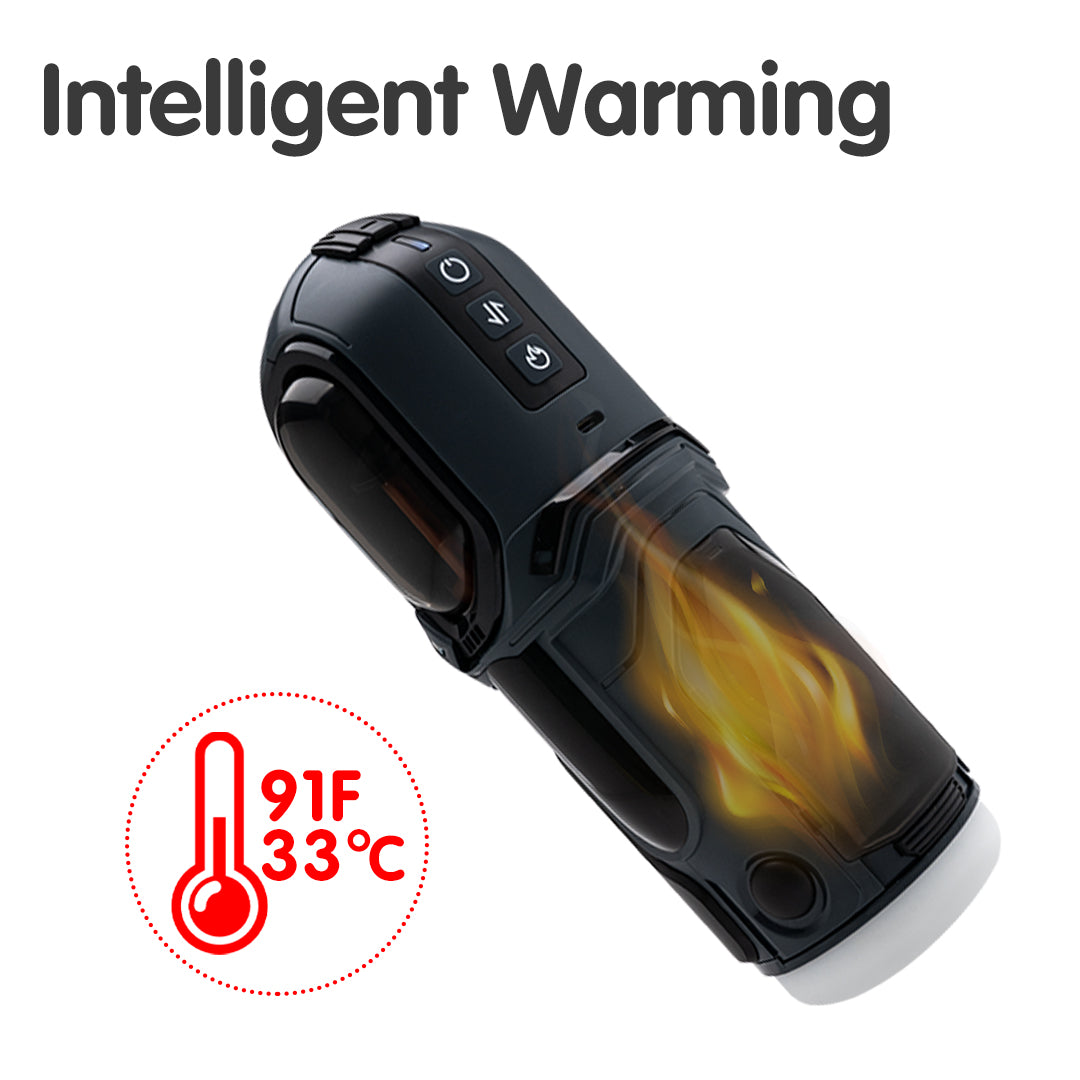 Enchantress Telescopic Vibrating Heated Male Masturbator