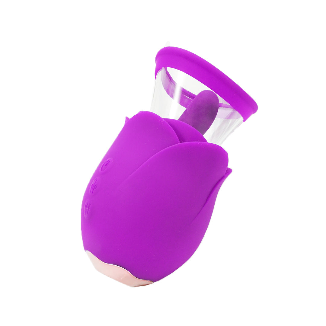 Flower Dance Carnival vibrator: tulip-shaped tongue licking toy