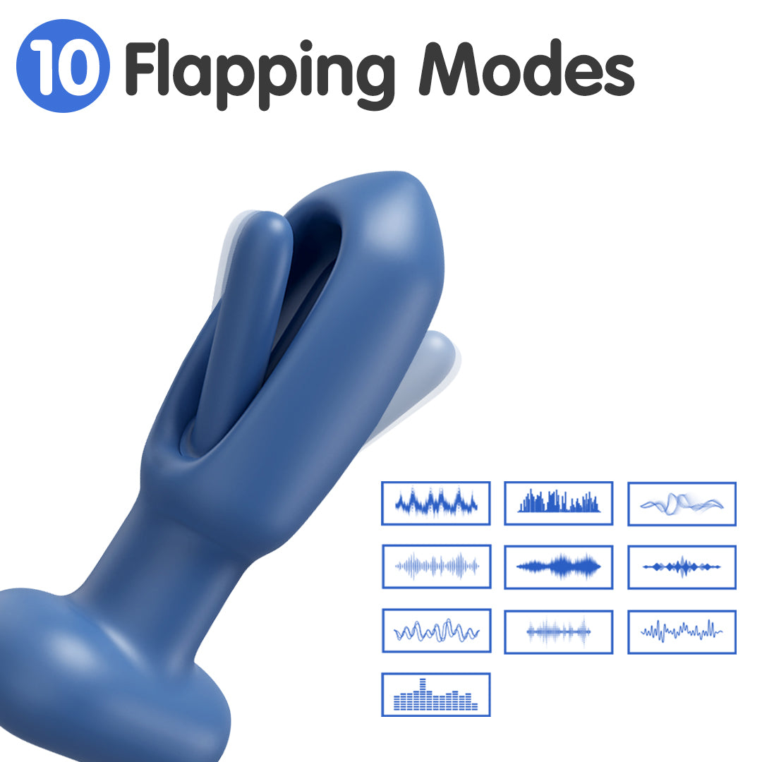 Luno Flapping Butt Plug Vibrator