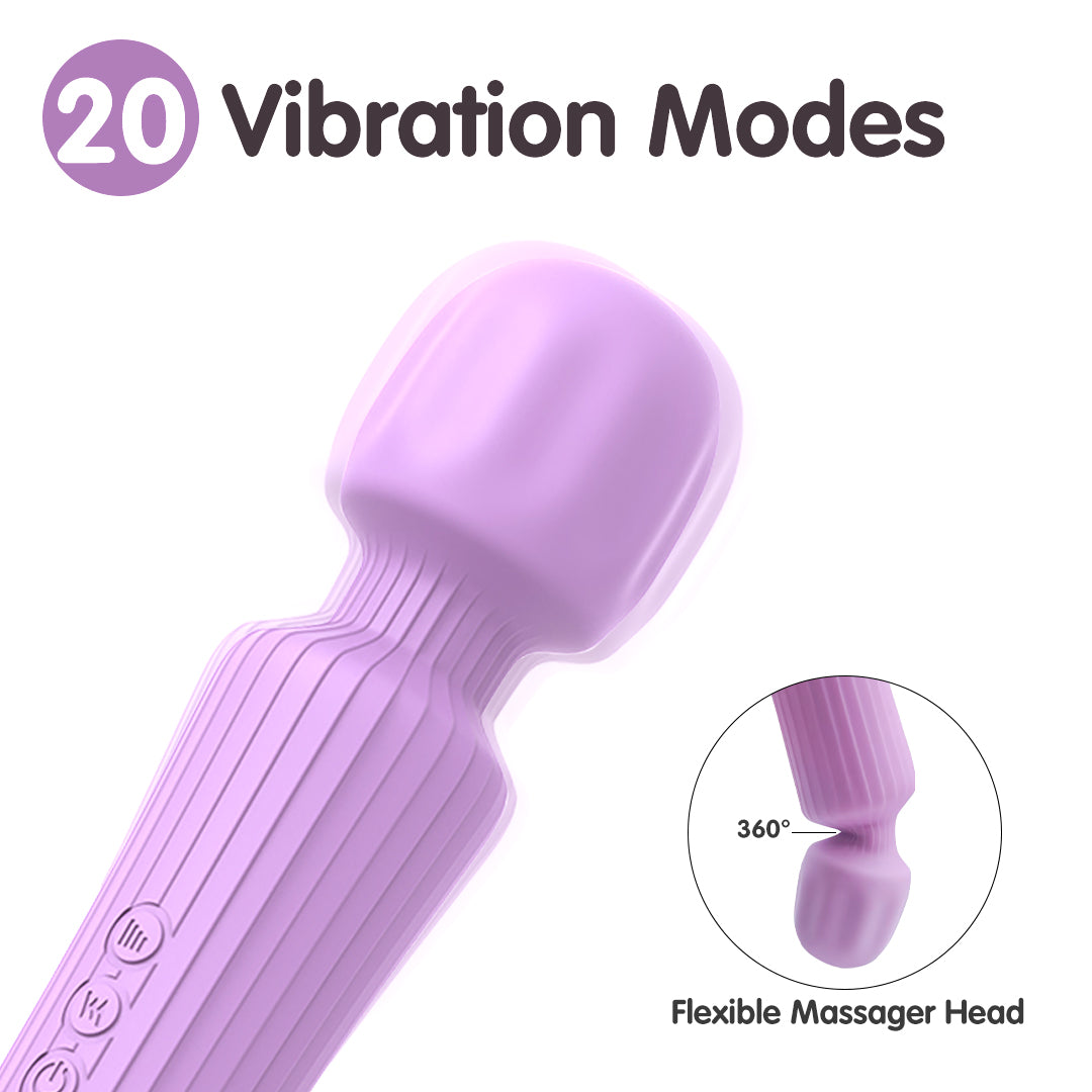 Lila Rechargeable Massage Wand Vibrator