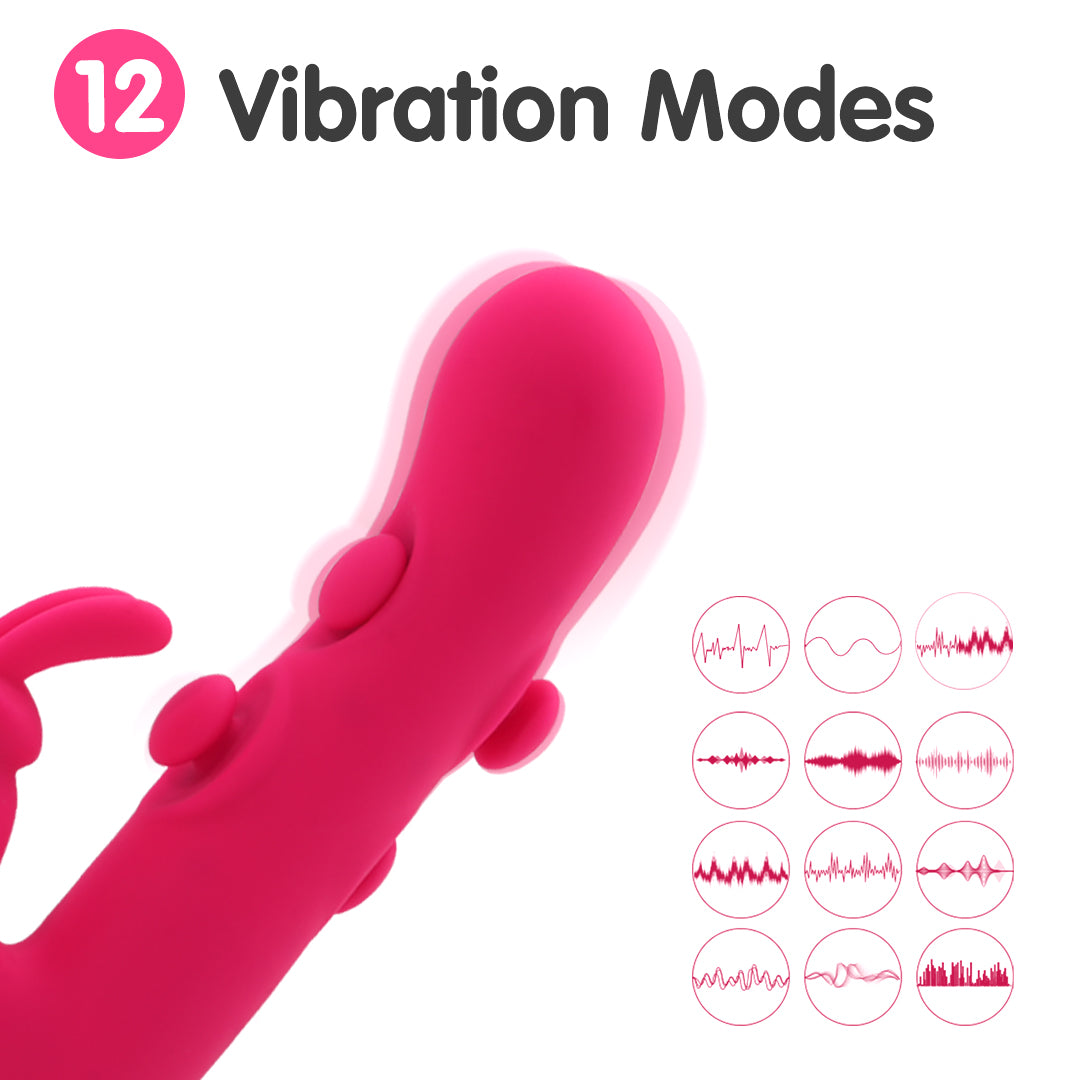 Cherry Dynamic Thrusting Rabbit Vibrators