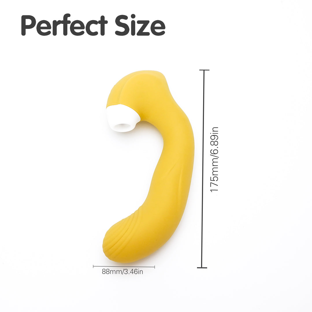 Lemon 2-in-1 Sucking Vibrator - Size Guide