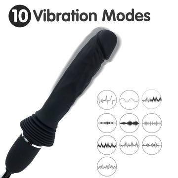 Viper-X Thrusting & Heating Remote Control Vibrating Dildo