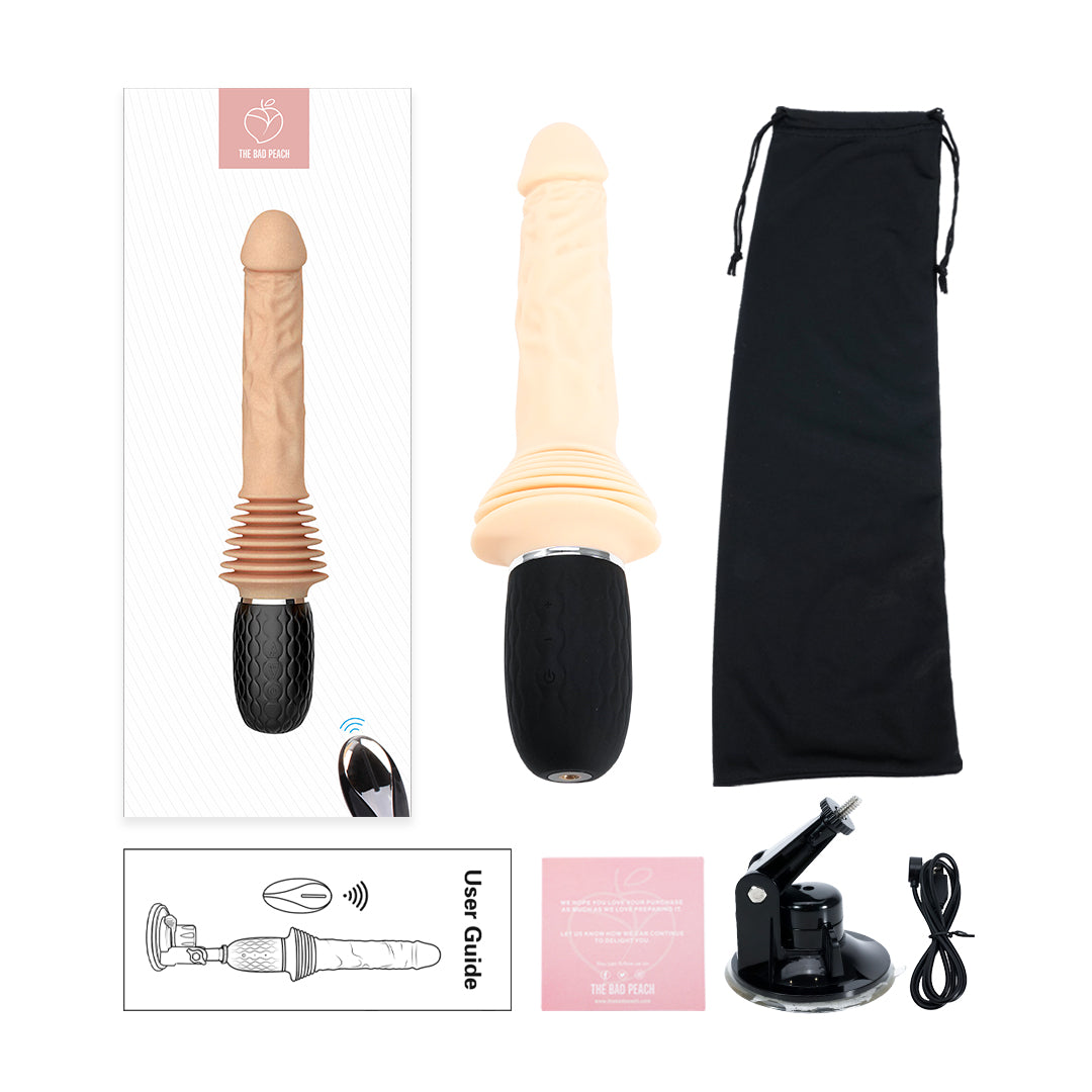 Remote Control Thrusting Vibrating Dildo | Deep Pleasure Remote Control Thrusting Vibrating Dildo | Deep Pleasure