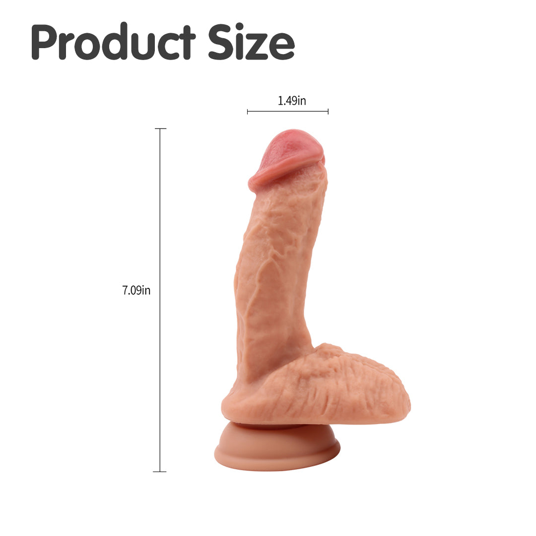 The Real Deal Dildo 7 Inch dimensions