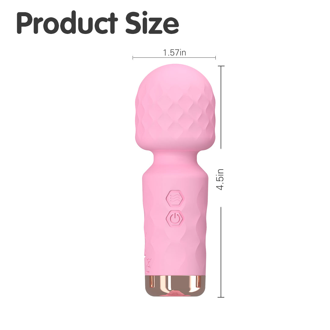 Pink Whisper vibrator dimensions, product size