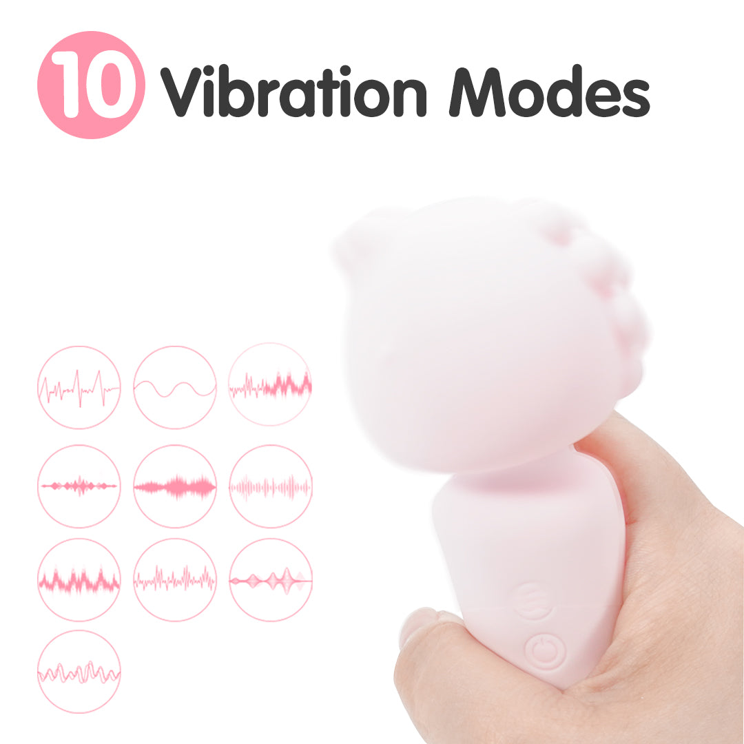 Mini Monster Massage Wand Vibrator with 10 Vibration Modes