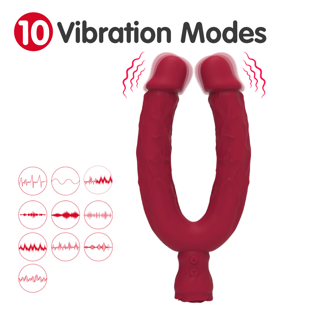 Y-Lover Double Sided Rose Bloom Vibrator