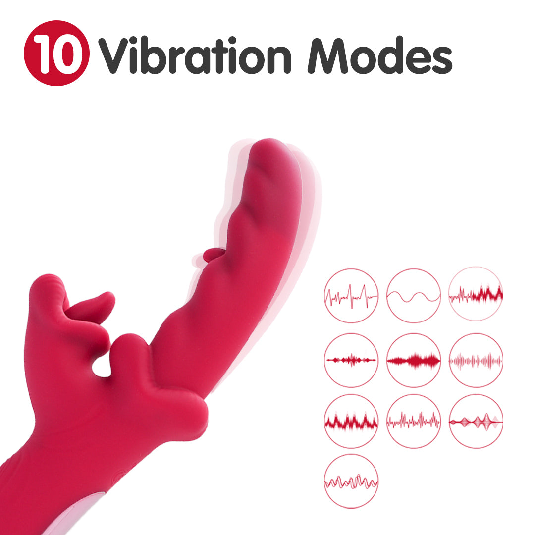 Crimson Fury Licking Rabbit Vibrator