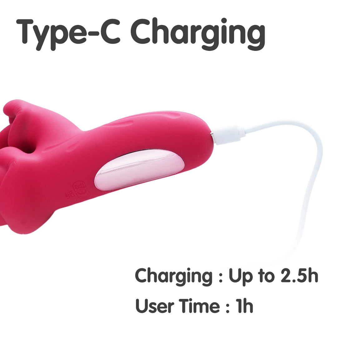 Crimson Fury Licking Rabbit Vibrator