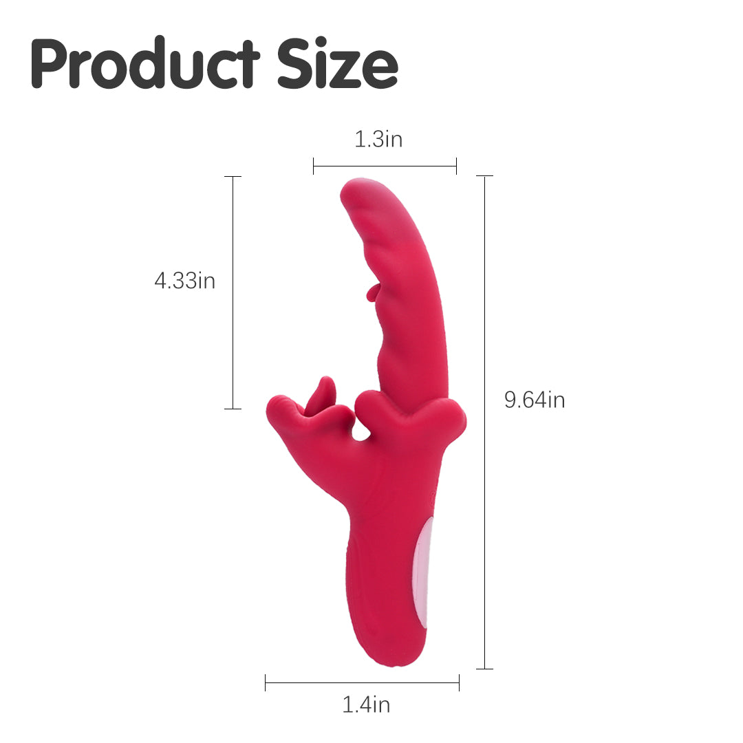 Crimson Fury Licking Rabbit Vibrator