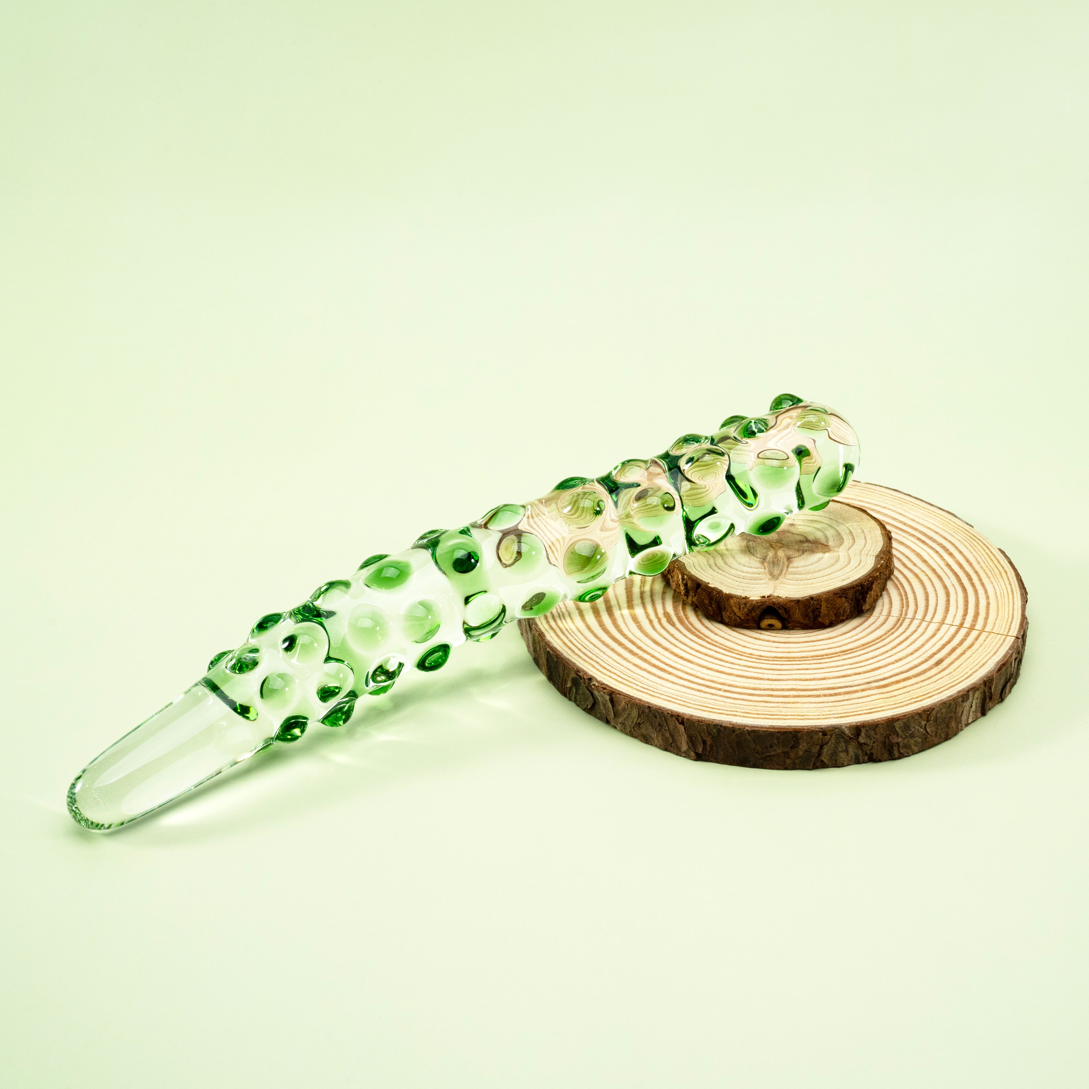 Cucumber Glass Butt Plugs Dildos 8 Inch