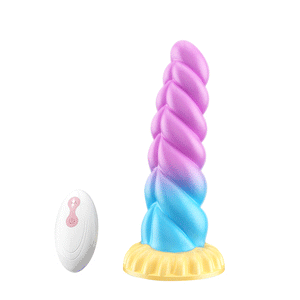Unicorn Twist Silicone Dildos Remote Control Vibrator