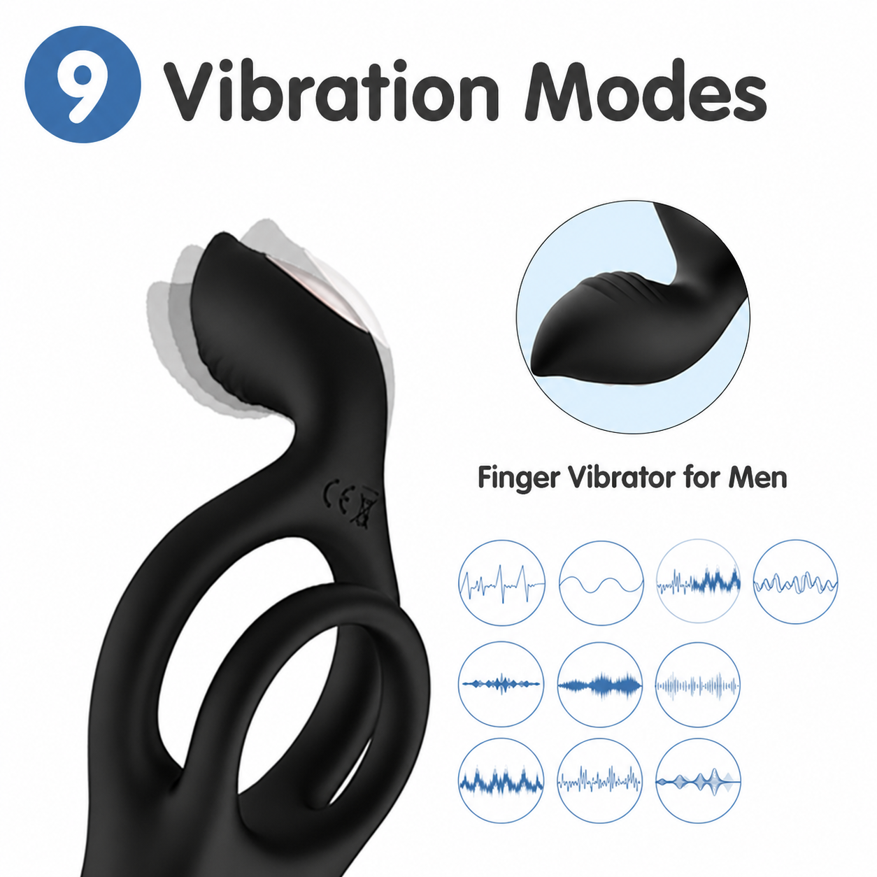 Apex 3-in-1 Vibrating Cock Ring