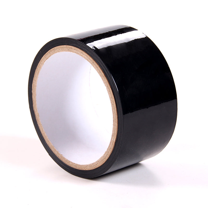Black duct tape for erotic bondage