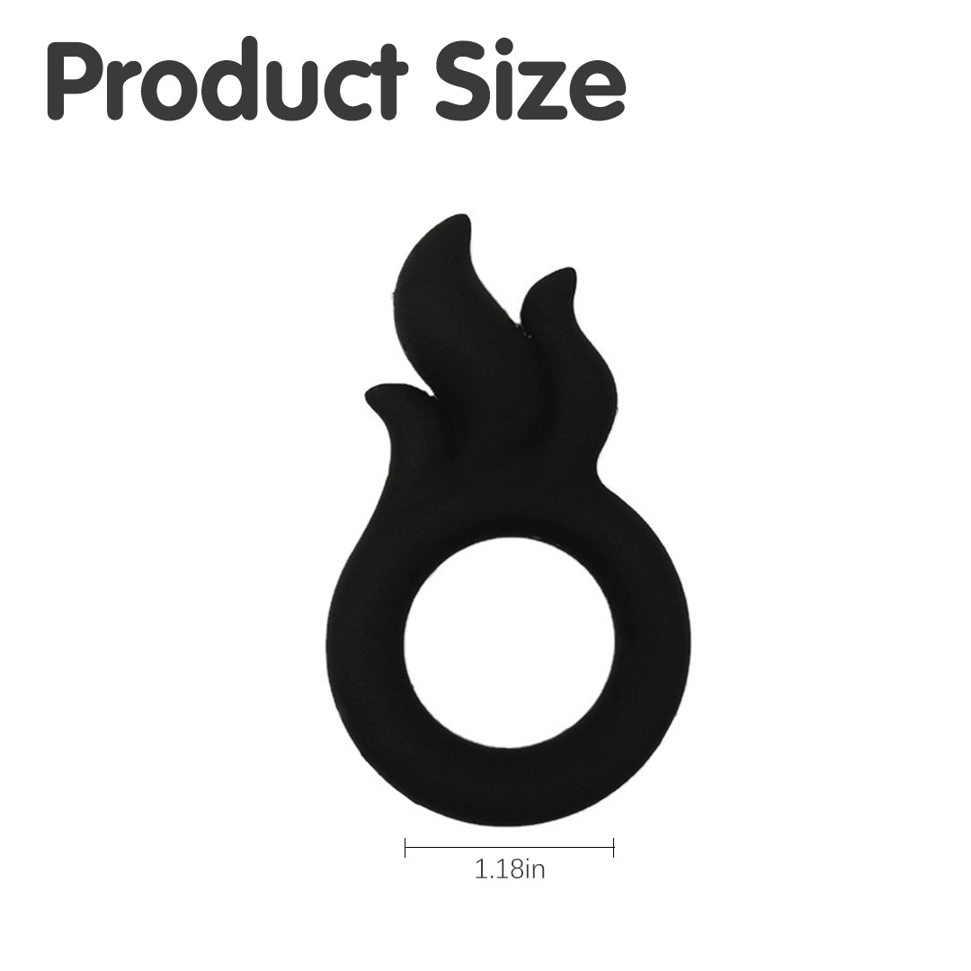 Dark Flame Silicone Cock Ring
