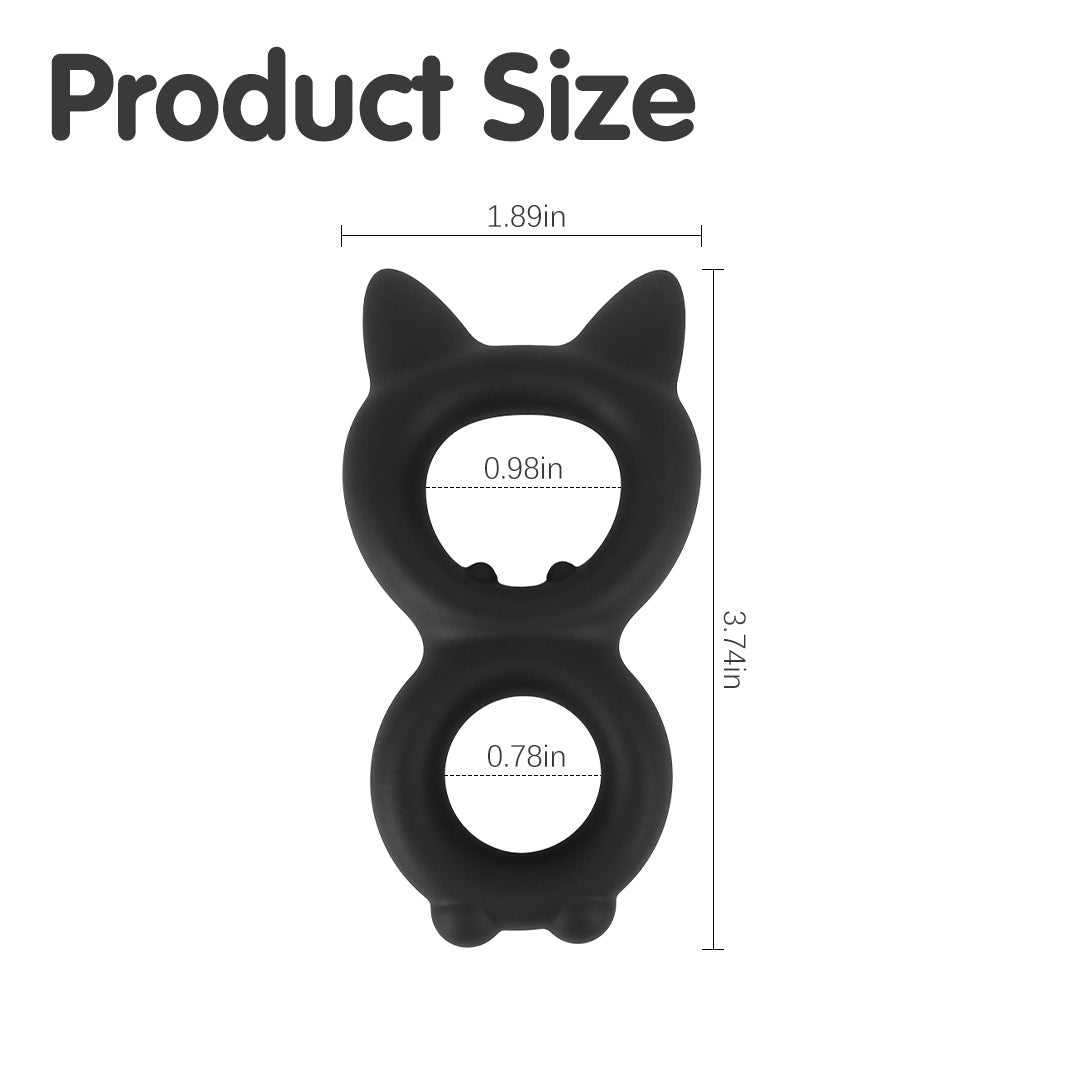 Kitty Tease Silicone Cock Ring