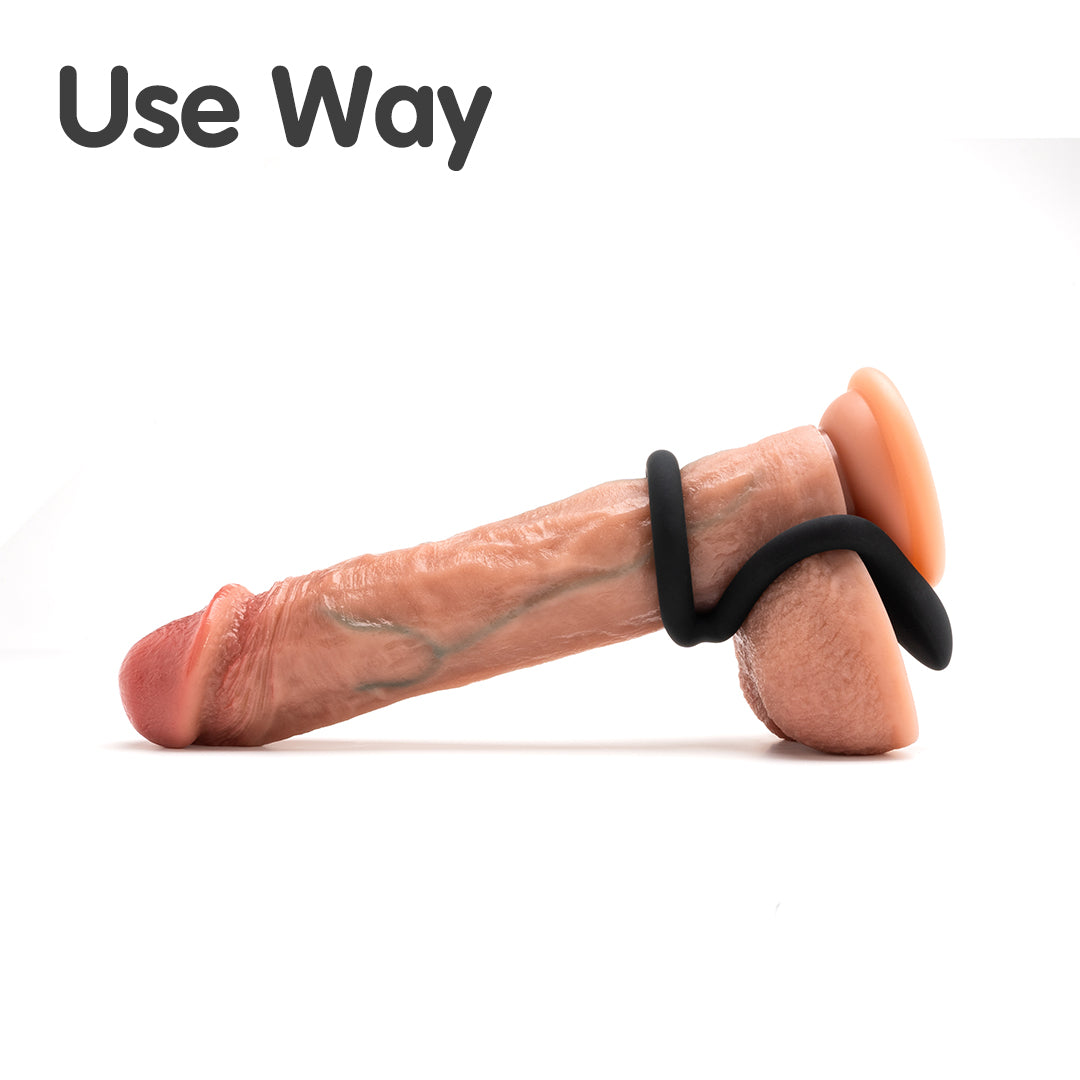 Shadow Silicone Ball Cock Ring