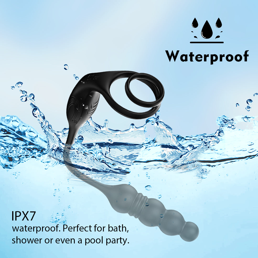 PulseHook Remote Control Thrusting Prostate Massager Cock Rings Vibrator