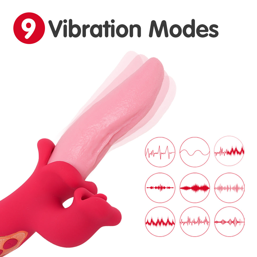 Petal Kiss Licking Rabbit Vibrator