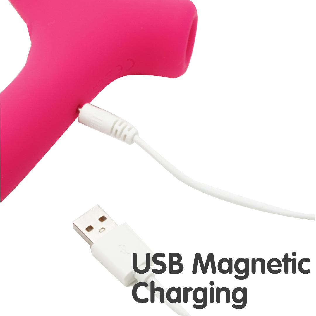 Trio Pleasure vibrator with USB magnetic charging