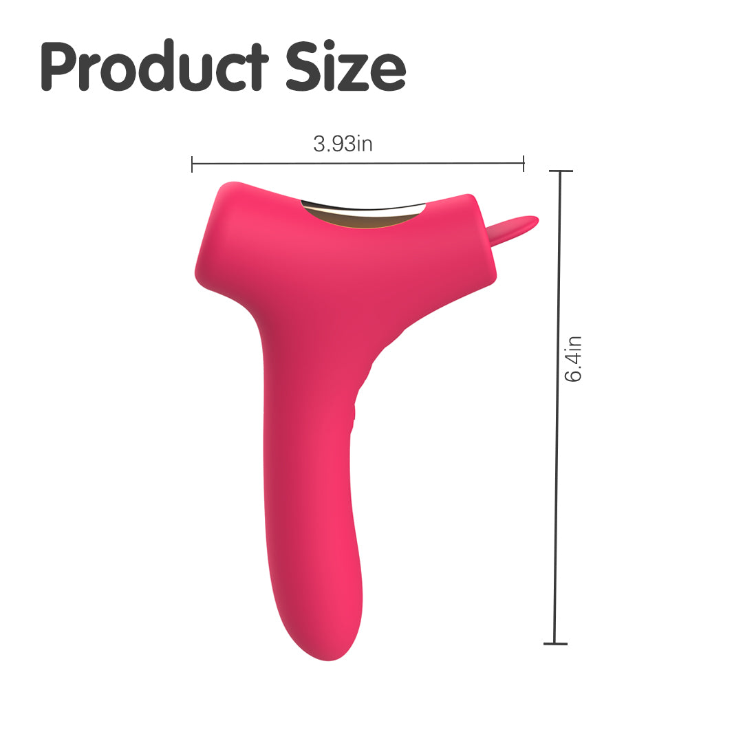 Trio Pleasure vibrator product size diagram