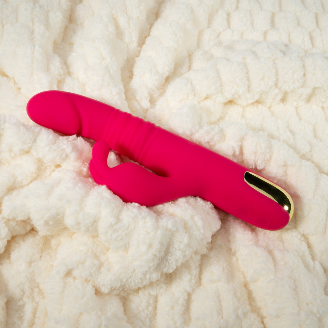 Rosy Rhythm Thrusting & Rotation Rabbit Vibrator