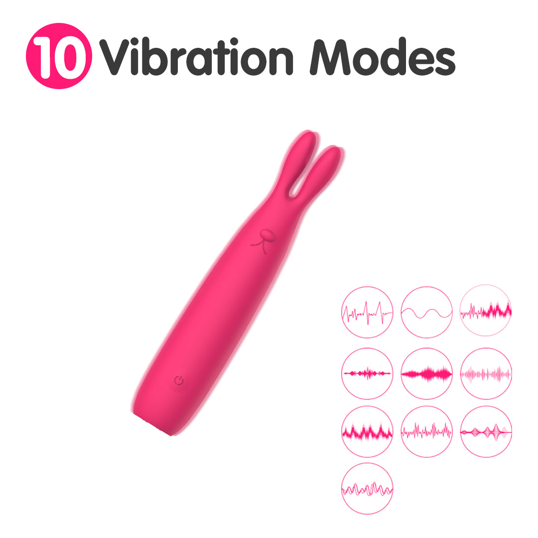 Bunny Kiss Mini Rabbit Ear Vibrator