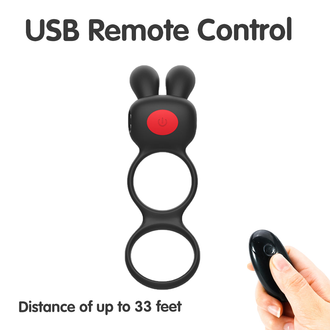 PulseBunny vibrating cock ring with remote control