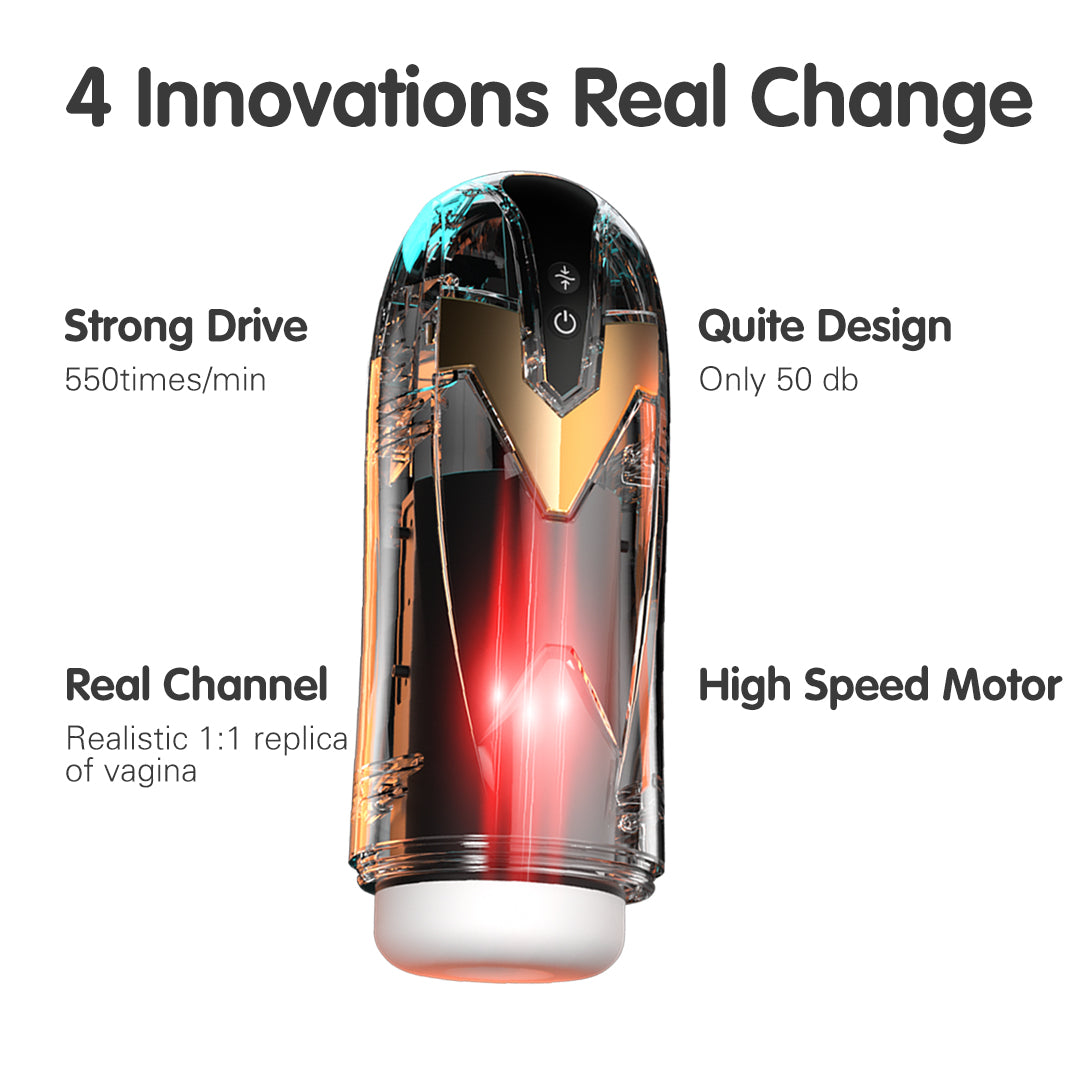 Iron Man Vibrator Features - Strong Drive, Quiet Design, Real Channel