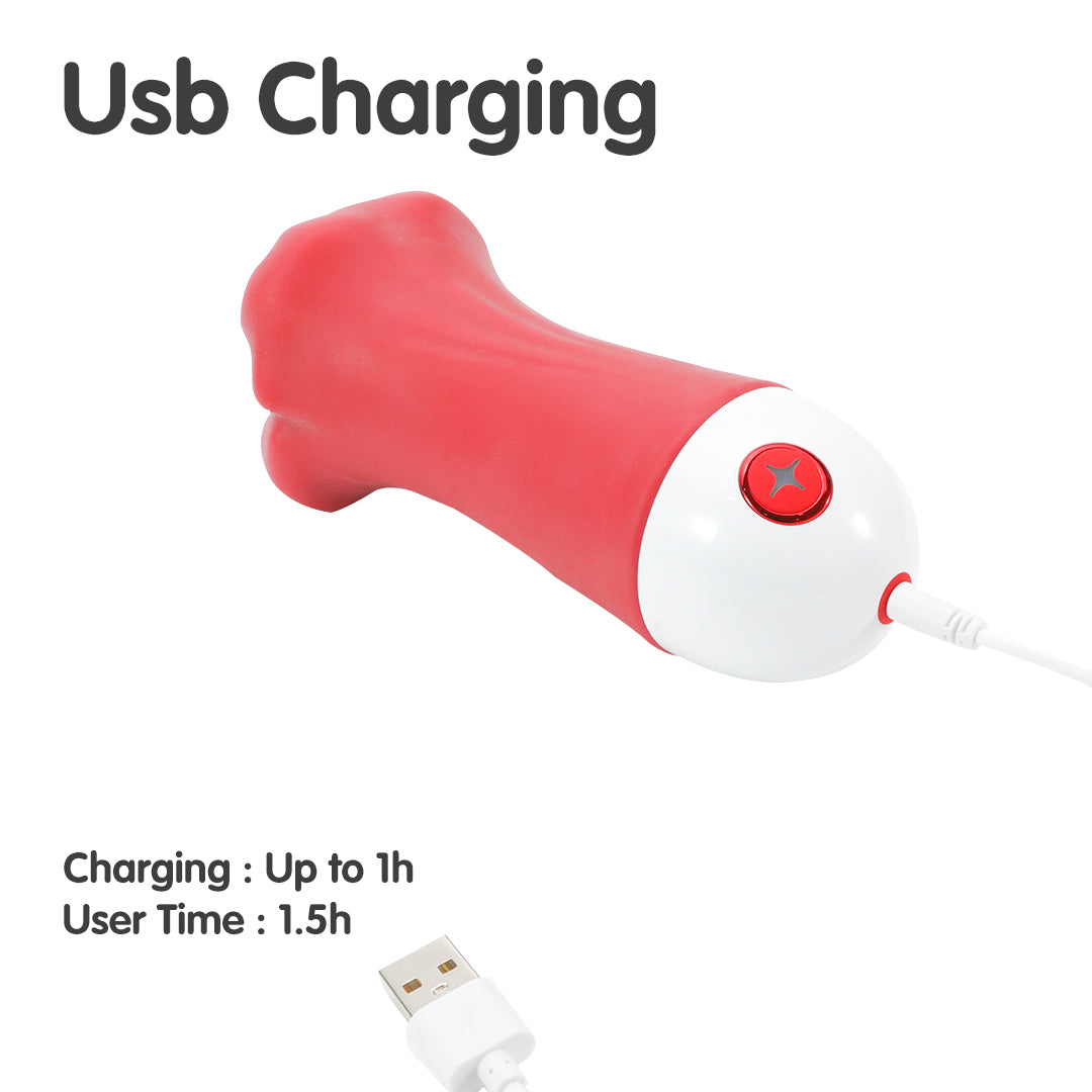 Big Mouth Flower Masturbator USB Charging