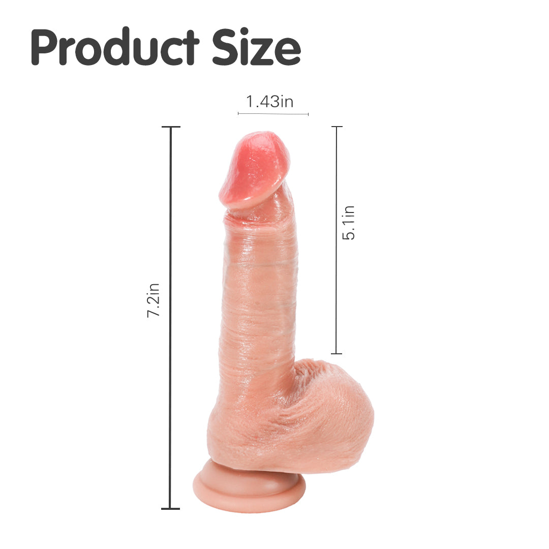 Eclipse Sensation Sweet Heat Thrusting & Swing Dildo Vibrator 7 Inch