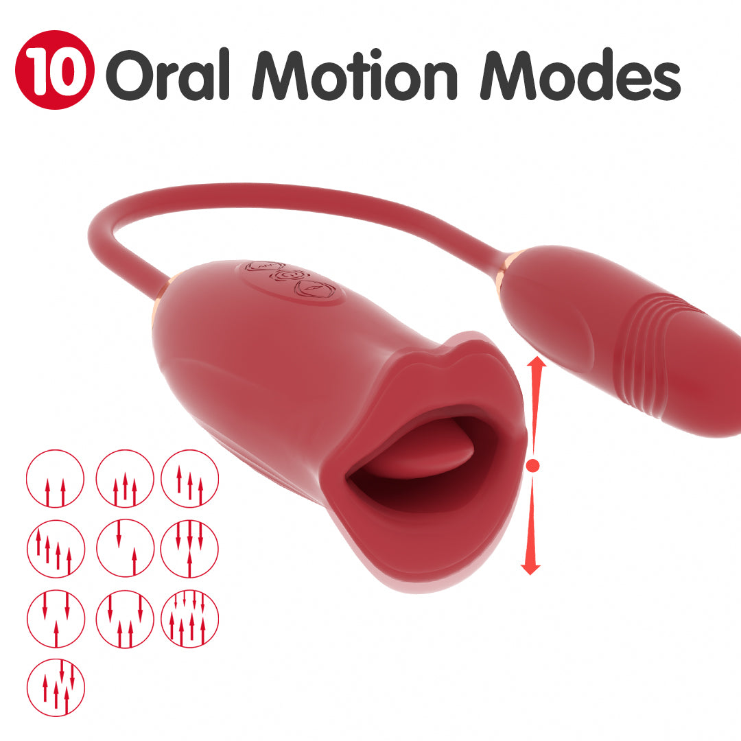 Lip Tease 2-in-1 Tongue Vibrator