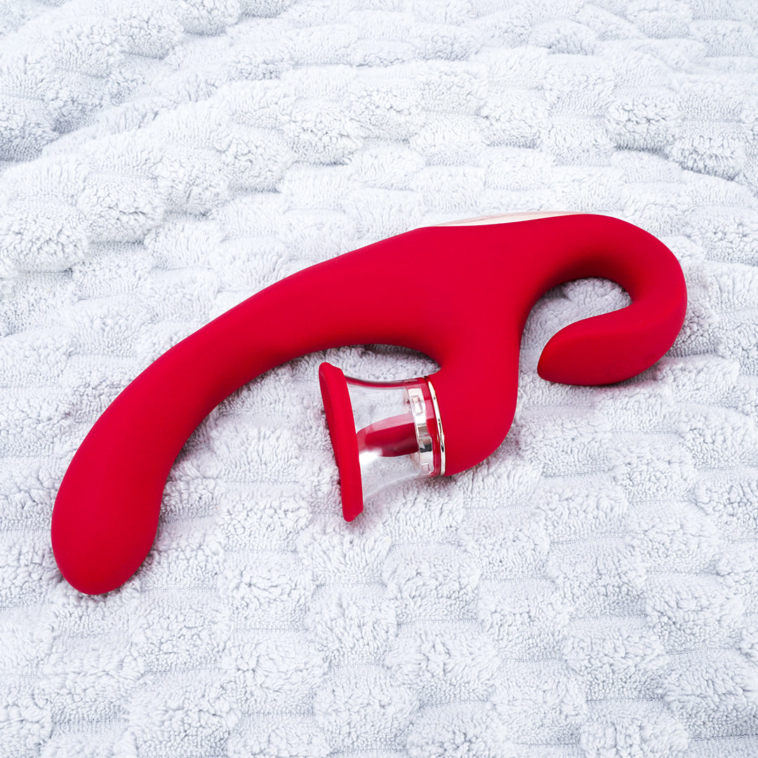 Sandra 3-in-1 G-Spot and Clitoral Suction Rabbit Vibrator
