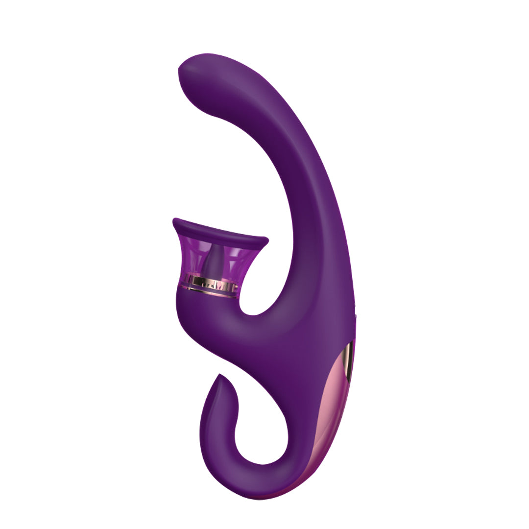 Sandra 3-in-1 G-Spot and Clitoral Suction Rabbit Vibrator