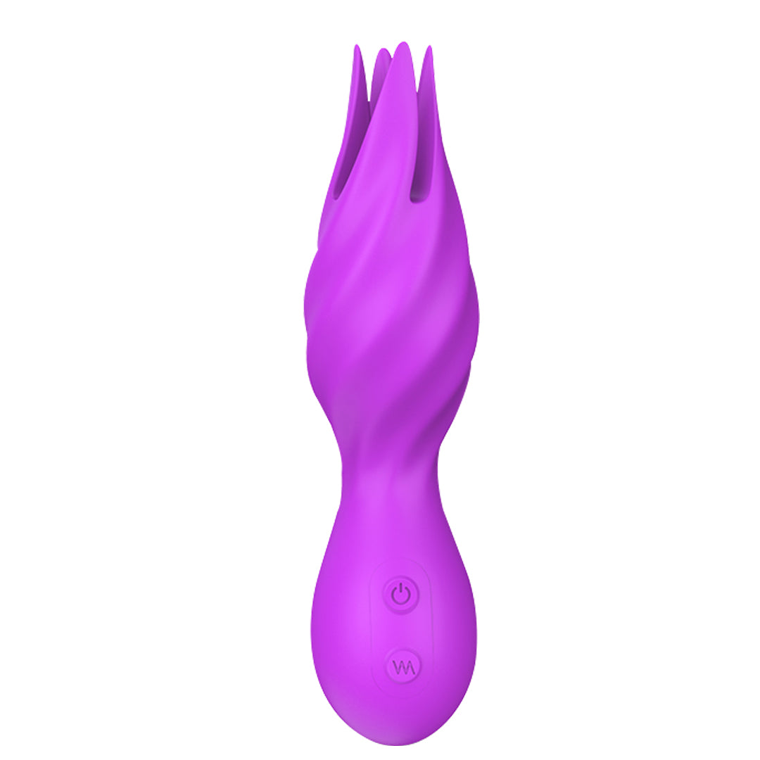 Purple lotus vibrator for clitoral stimulation