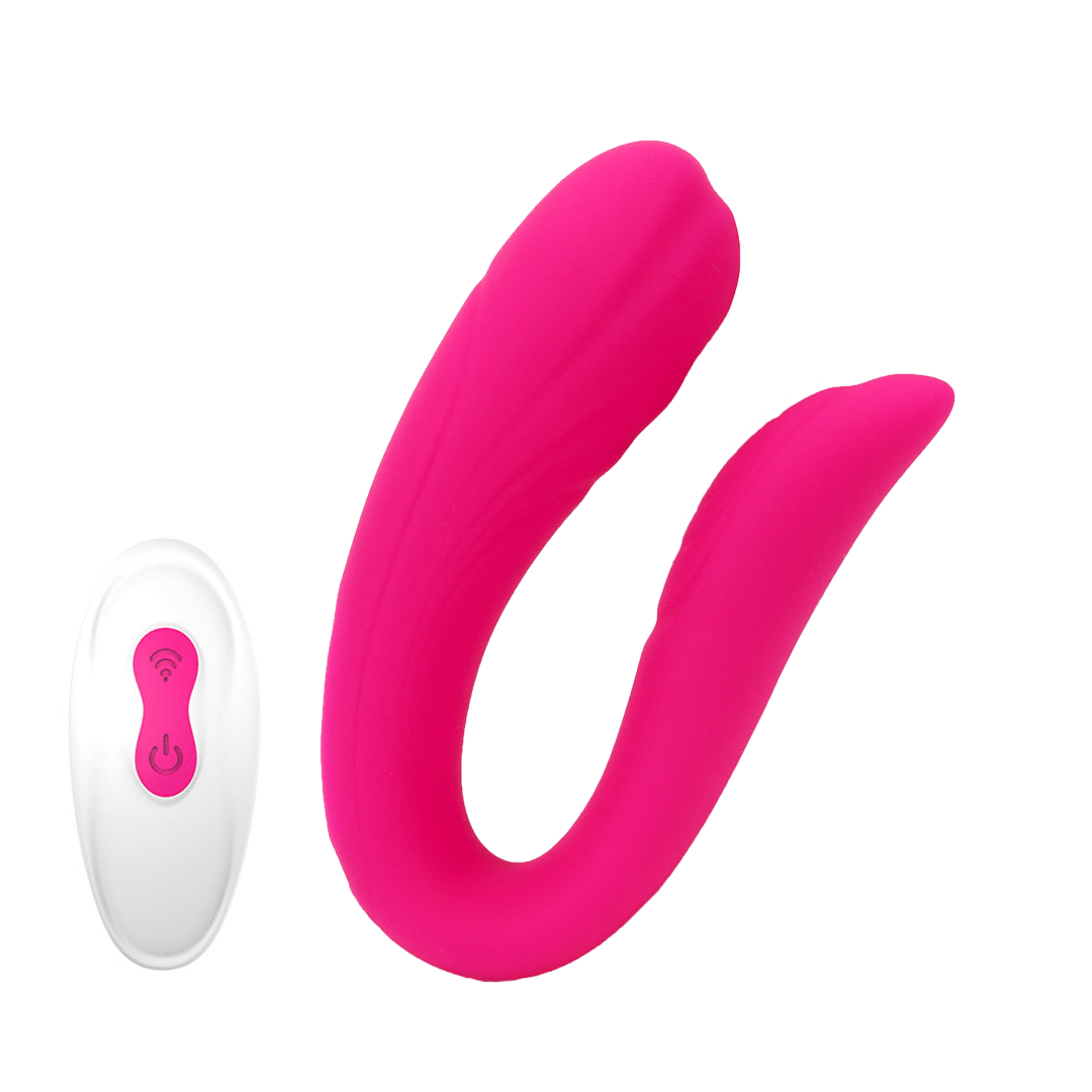Mermaid Pink Couples Vibrator with remote control