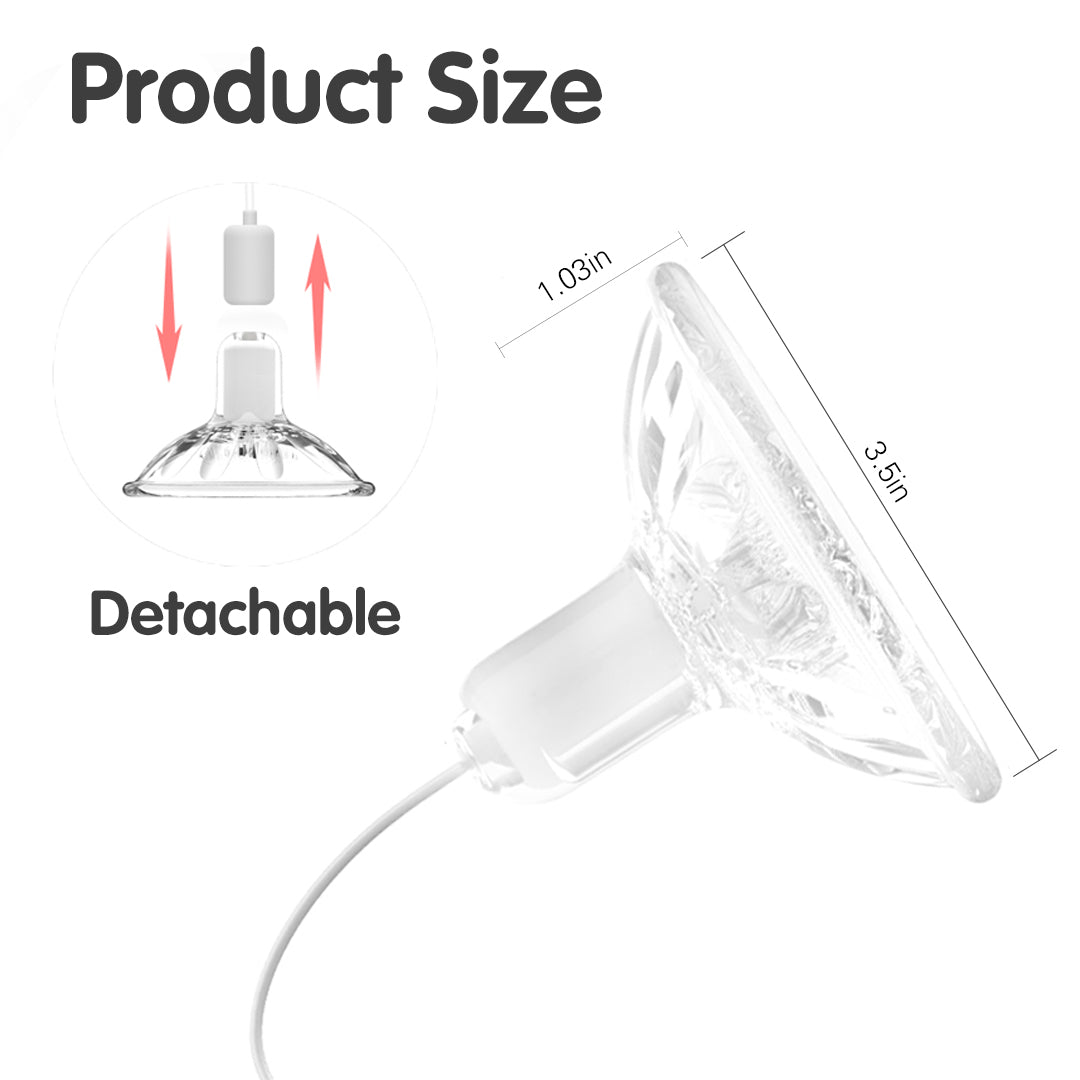 Maria Nipple Sucking Vibrator product size and detachable details